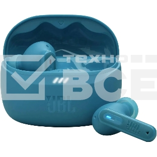 Гарнитура внутриканальные JBL Tune Beam бирюзовый беспроводные bluetooth в ушной раковине