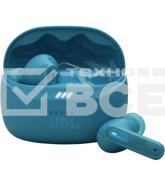 Гарнитура внутриканальные JBL Tune Beam бирюзовый беспроводные bluetooth в ушной раковине