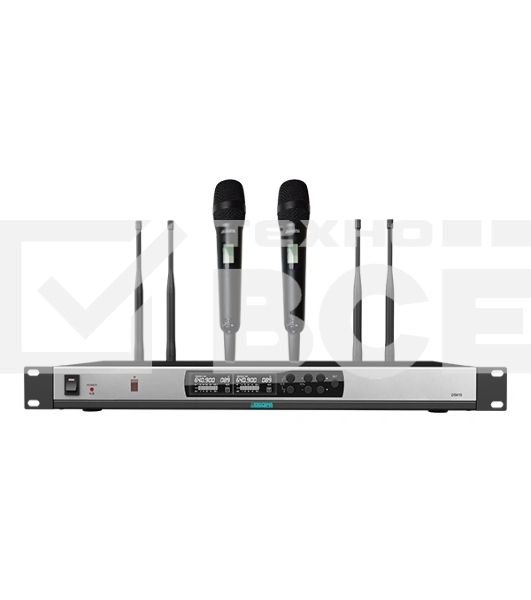 Радиосистема DSPPA D5821 беспроводная True Diversity UHF (2 портативных микрофона)