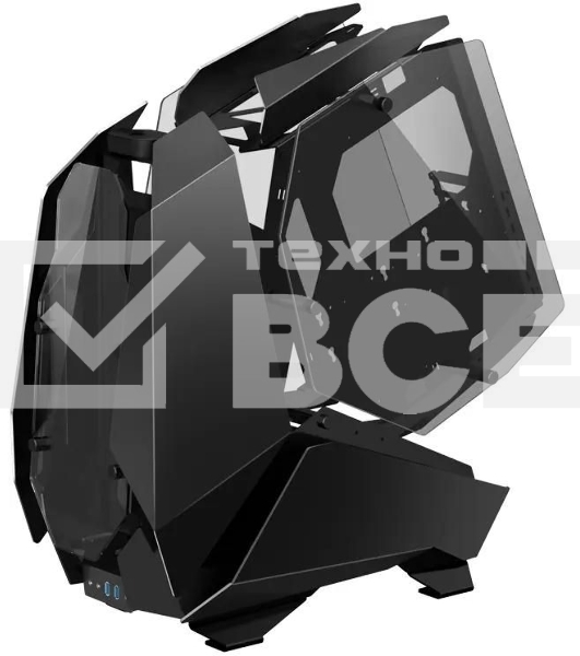 Корпус без блока питания JONSBO MOD-5, Full-Tower, TG, no fans, 2xUSB-A 3.0 + 1xUSB-C 3.2, ATX, mATX, mITX Black