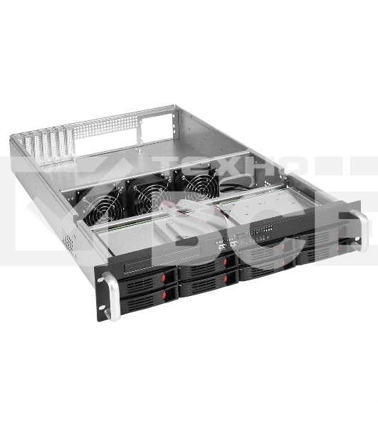 Серверная платформа ExeGate Pro 2U660-HS08 (RM 19', высота 2U, глубина 660, Redundant БП 2x550W, 8xHotSwap, USB)