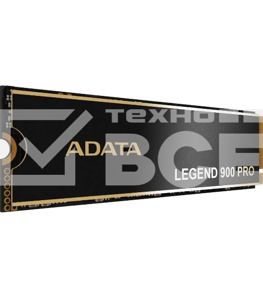 Накопитель SSD ADATA LEGEND 900 PRO, 4000Gb, M.2(22x80мм), NVMe 1.4, PCIe 4.0 x4, 3D NAND, R/W 7400/6500Mb/s, IOPs н.д./н.д., TbW 2400, DWPD 0.3 (5 лет)