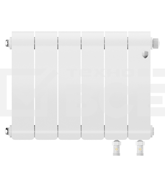 Радиатор биметаллический Royal Thermo Infinity 300 Bianco Traffico VR80 - 6 секц.