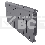 Радиатор биметаллический Royal Thermo Infinity 500 Silver Satin - 12 секц., фото 1