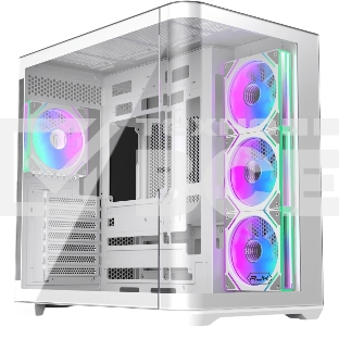 Корпус без блока питания Raijintek ATREUS BT4, Midi-Tower, TG, 4x120мм ARGB, 2xUSB-A 3.0 + 1xUSB Type-C , E-ATX, ATX, mATX, mITX White