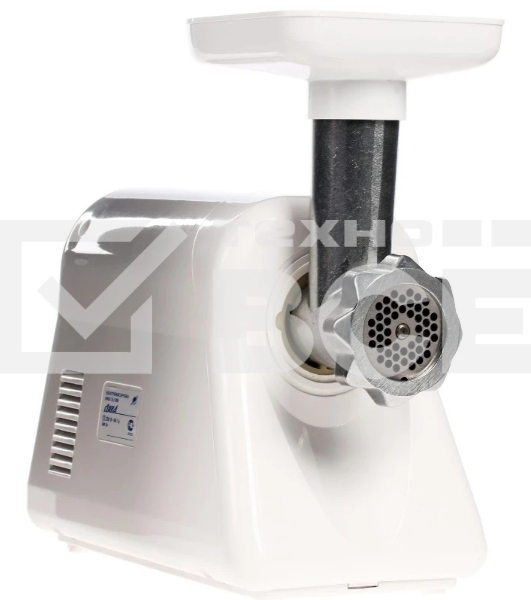 Мясорубка электрическая Ротор Люкс ЭМШ 35/300-2 белый, 1500 Вт, 0.6 кг/мин, реверс, насадки - 2