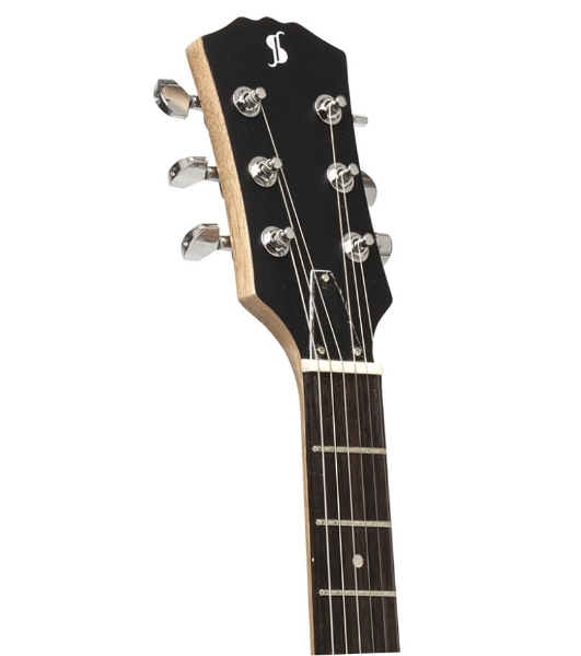 Электрогитара STAGG SEL-HB90 WHB 6-ти струнная, корпус массив красного дерева, гриф красное дерево, накладка палисандр, 22 лада, звукосниматели 1х P90, 1х хамбакер, регуляторы 1x громкости, 1x тона, 3-х поз. переключатель цвет белый