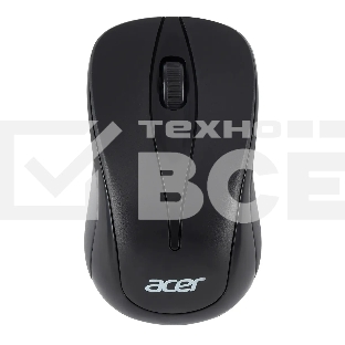Мышь беспроводная Acer OMR131 черный, 1000 dpi, радиоканал, USB, кнопки - 3