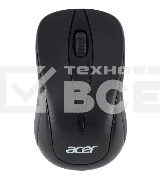Мышь беспроводная Acer OMR131 черный, 1000 dpi, радиоканал, USB, кнопки - 3