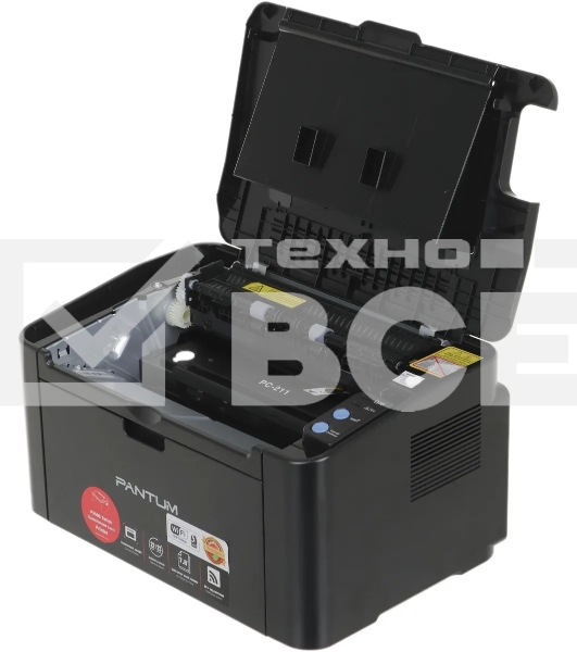 Принтер лазерный Pantum P2500NW, A4, ч/б, печ. до 22 стр/мин., 1200 x 1200 dpi, USB, RJ-45, Wi-Fi, Air Print