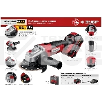 Угловая шлифовальная машина ЗУБР 18В, 1 АКБ (4Ач), в кейсе. УШМ-18-125-41, фото5