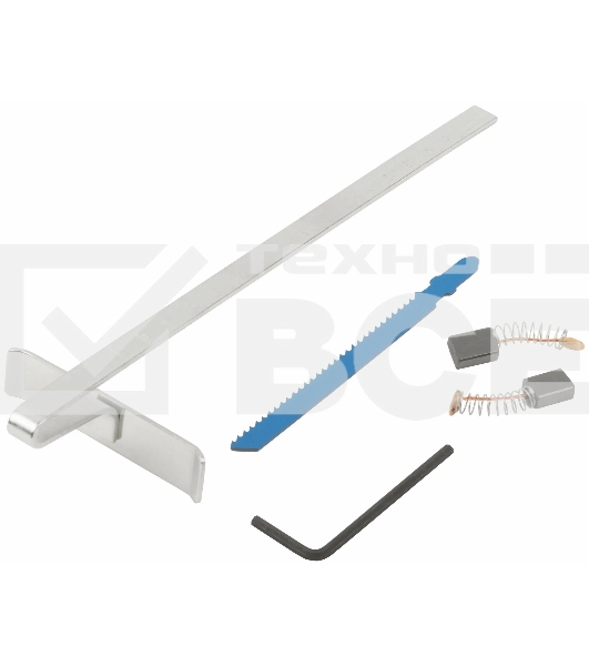 Лобзик FIT JS-601 570 Вт, 0-3000 ход/мин, БзП, маятник, 65 мм, 1,9 кг, рез. накл., коробка