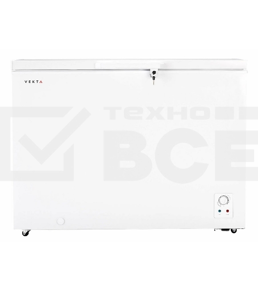 Морозильный ларь Vekta FR-330W02, белый, 1 камера, 1120*635*858 мм , полезный объем 300 л.