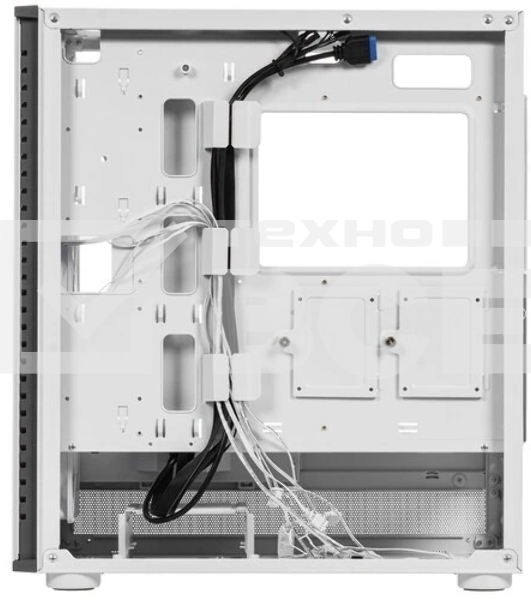 Компьютерный корпус PcCooler ME200 MESH WH белый-черный без БП ATX 3x120mm 2xUSB3.0 audio bott PSU