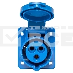 Розетка стационарная внутренняя EKF 413 ps-413-16-220 16А 220В 2P+РЕ IP44, фото4