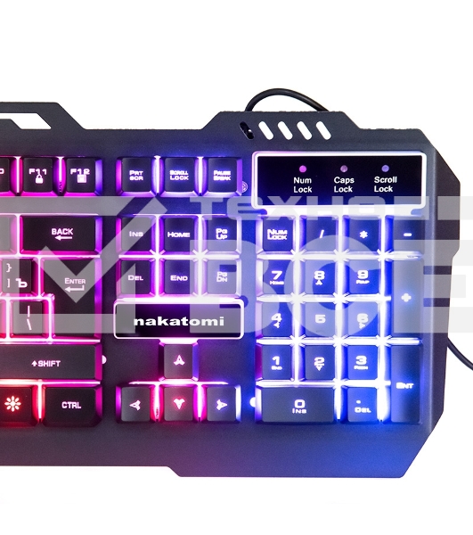 Клавиатура проводная NAKATOMI KG-35U черный