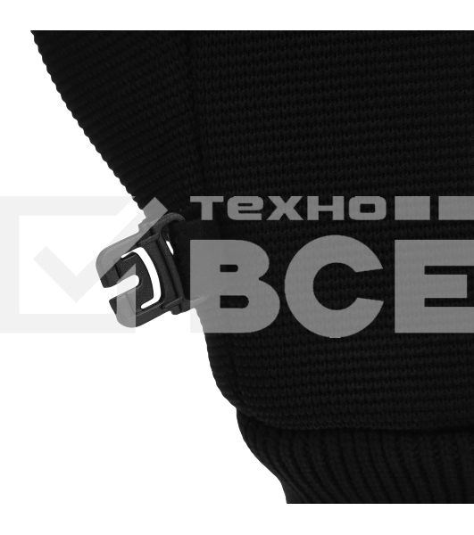 Перчатки универсальные Denzel 68093 двойные, работа с сенсорным экраном, вязаная манжета, размер 9