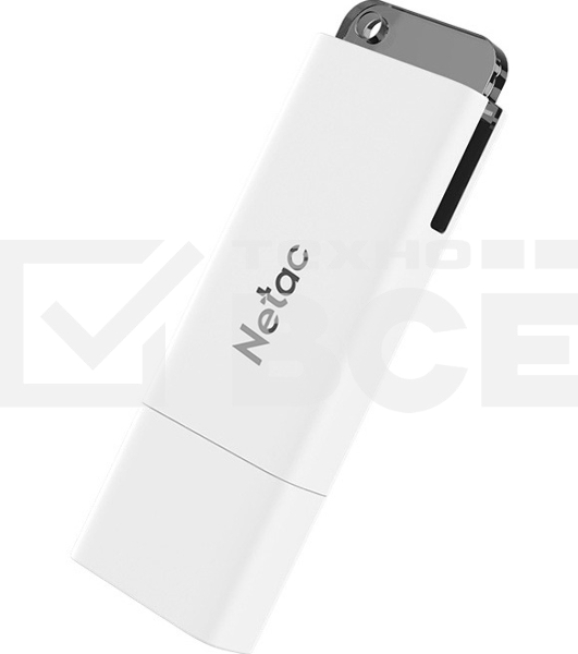 Флешка USB Netac U185 белый USB 3.0 Flash 32Gb, NT03U185N-032G-32WH, LED индикатор