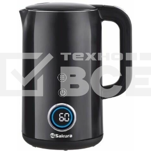 Чайник электрический Sakura SA-2185DBK Premium (1.7) дисплей, черный