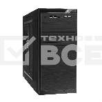 Компьютерный корпус Minitower ExeGate EX272748RUS QA-412U Black, mATX, (XP600, Black, 120мм), 2хUSB+2хUSB 3.0, Audio, фото 1
