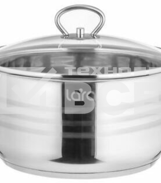 Набор посуды LARA LR02-81 Standart 6пр. LR02-81 Набор посуды LARA Standart (2.3 л + 4.5 л + 5.7 л) капсулированное индукционное дно, крышки