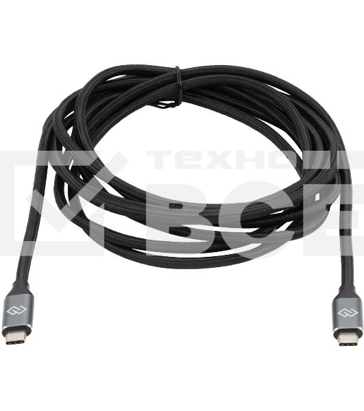 Кабель Digma D-Type-C-USB3.2-3m D-TYPE-C-USB3.2-100W-4K-3M 3м черный