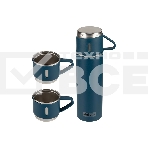 Набор: термос + ТЕРМОкружки MALLONY FESTA, 0,5 л (3 кружки), синий (106055), фото5