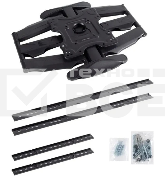 Кронштейн для телевизора Arm Media COBRA-60 черный, 32'-65' макс. 45 кг, настенный, поворотно-выдвижной и наклонный