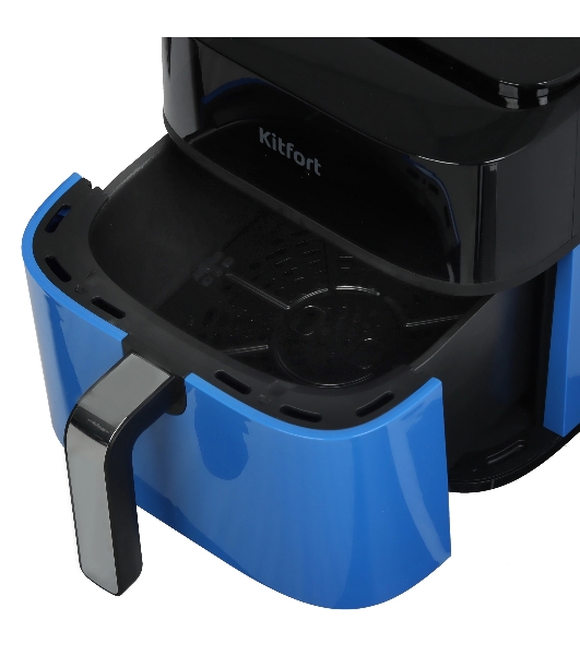 Аэрогриль Kitfort КТ-2263 синий/черный, 1800 Вт, 6.3 л, сенсор, 8 программ