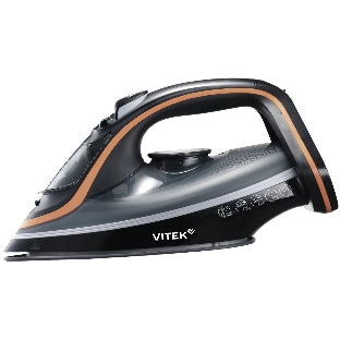 Утюг Vitek VT-IRN1205 черный/оранжевый, 3400 Вт, 23 г/мин, 150 г, 450 мл