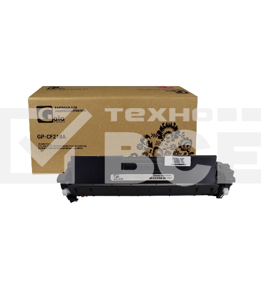 Картридж лазерный GalaPrint GP-CF218A-BK (№18A) чёрный с чипом (1400 стр.) для HP LJ Pro M104a/M104w/M132a/M132fn/M132fw/M132nw