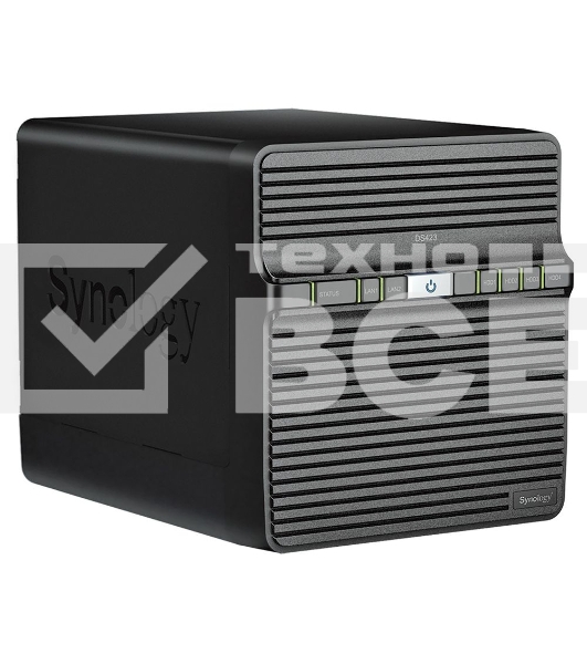 СХД SYNOLOGY настольное исполнение 4BAY NO HDD DS423