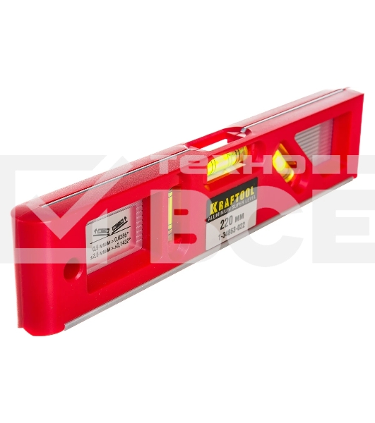 Уровень KRAFTOOL 1-34863-022  ''pro'' ''director level'' с магнитом 3 ампулы 220мм