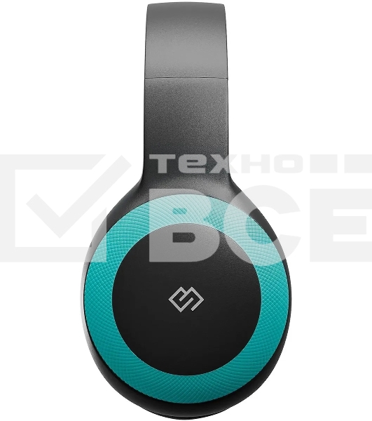 Гарнитура накладные Digma BT-15 черный/голубой беспроводные bluetooth оголовье