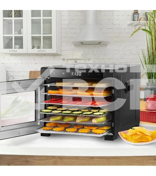 Сушка для фруктов и овощей Kitfort КТ-1964 18под. 600Вт черный