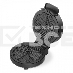 Прибор для выпечки BQ ST1010 черный/стальной, WAFFLE. Мощность: 1000 Вт, регулировка температуры от 40 до 230 °С, приготовление 5 вафель одновременно, антипригарное покрытие панелей Non-Stick PRO, равномерный нагрев, теплоизолированная ручка, противосколь, фото3
