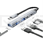 Разветвитель USB-C Digma DHUB-5USB-AC-3.0 5порт. черный, фото2