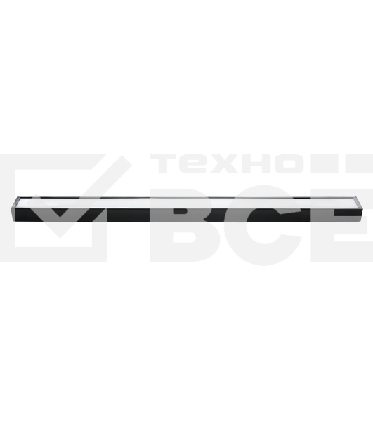 Светильник светодиодный FERON AL4030 ДПО-42вт 4000К 3360Лм линейный рассеиватель матовый в стальном корпусе черный