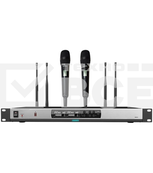 Микрофонная система DSPPA D5823 беспроводная True Diversity UHF Wireless Microphone System (2 head-set mic)