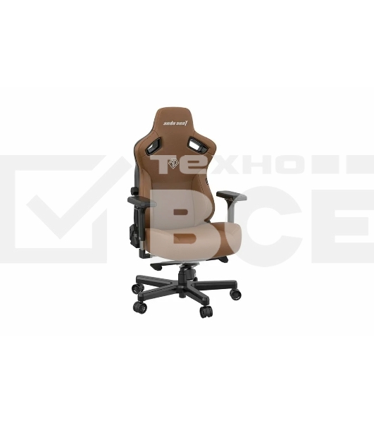 Кресло игровое Anda Seat Kaiser 3, цвет коричневый, размер L (120кг), материал ПВХ (модель AD12)