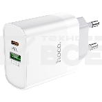 Сетевое зарядное устройство HOCO C80A Rapido 1xUSB + 1xUSB-C, 3.1A, 20W, белый, фото10