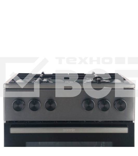 Плита газовая Gorenje GG5A11XF нержавеющая сталь, конфорок 4 шт, духовка 70 л, 85 см x 50 см x 59.4 см