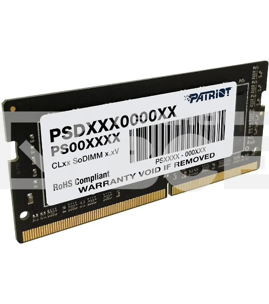 Оперативная память PATRIOT Signature Line DDR4 8GB (1х8GB) 2666 MHz CL22 черный, SO-DIMM