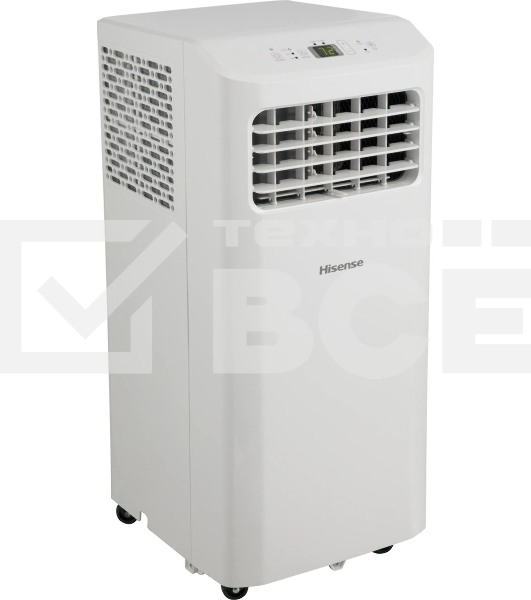 Кондиционер мобильный Hisense AP-09CR4GKVS00 9000 BTU, 17 м², 52 дБ, охлаждение, осушение, белый