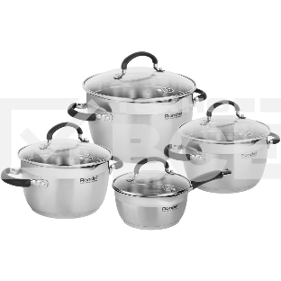 Набор посуды 8 предм. (кастрюли с/кр 18/20/24 см, ковш с/кр 16 см) Prime Rondell RDS-1291