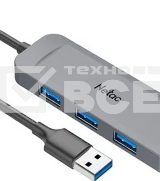 USB-концентратор Netac USB Hub WF11, USB-A to USB3.0*4 (repl. NT08WF11-30GR)