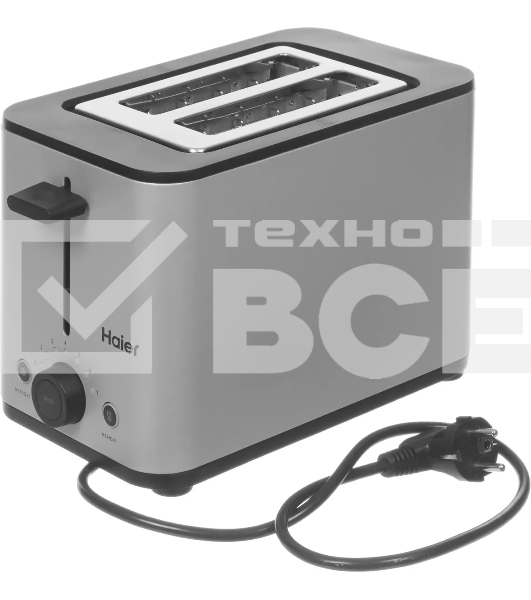 Тостер Haier HT-601 900Вт серебристый