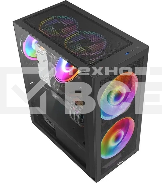 Компьютерный корпус AeroCool / Formula Air Power G5 DUO черный без БП ATX 2x180mm 1xUSB3.0 1xUSB3.1 audio bott PSU