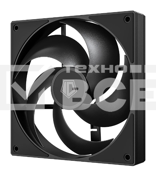 Вентилятор для корпуса ID-Cooling AS-120-K черный 120мм 2000rpm 27.2db 4-pin