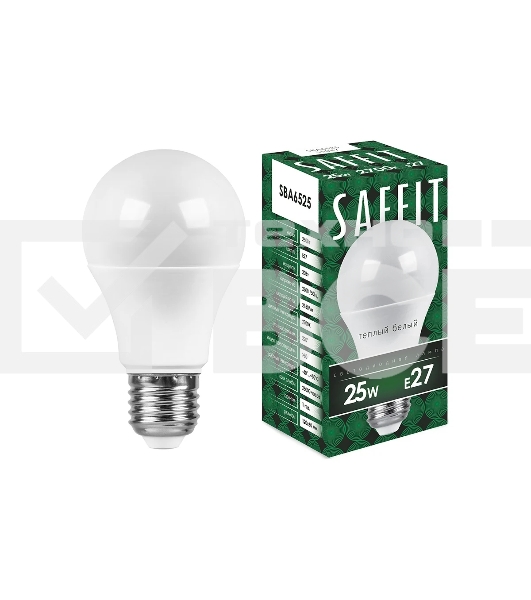 Лампа светодиодная SAFFIT SBA6525 (55087) 25 вт Е27 теплый